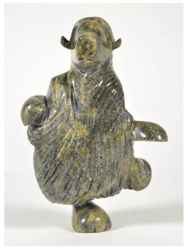 Dancing Musk Ox by Pitseolak Qimirpik