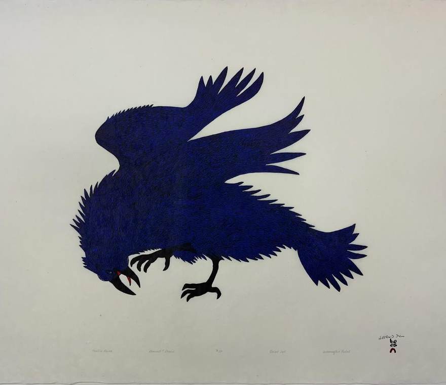Electric Raven by Quvianaqtuk Pudlat