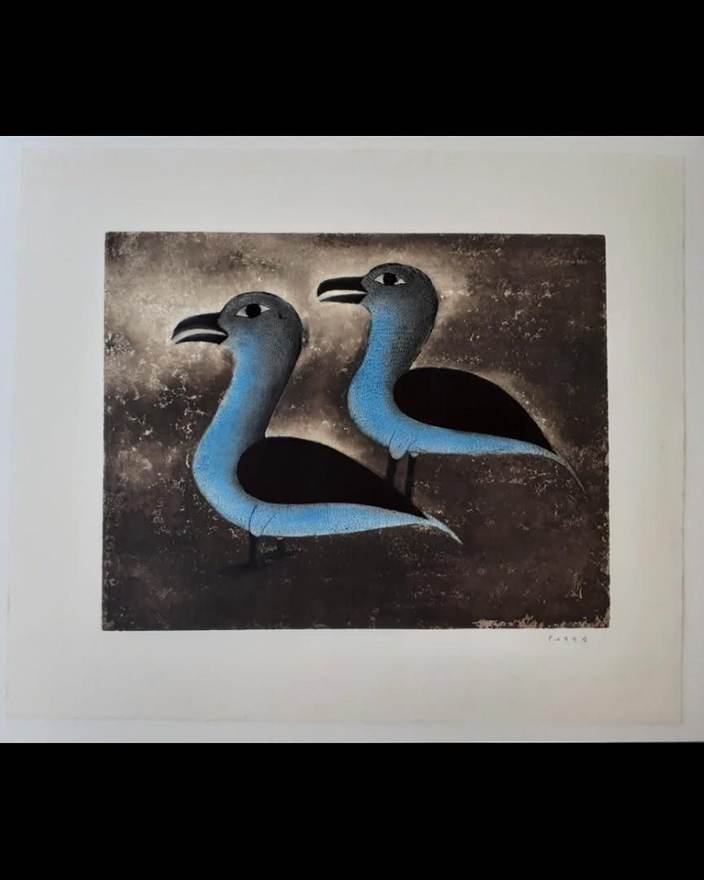 Blue Ravens by Kenojuak Ashevak