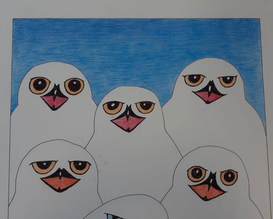 Owls by Kananginak Pootoogook