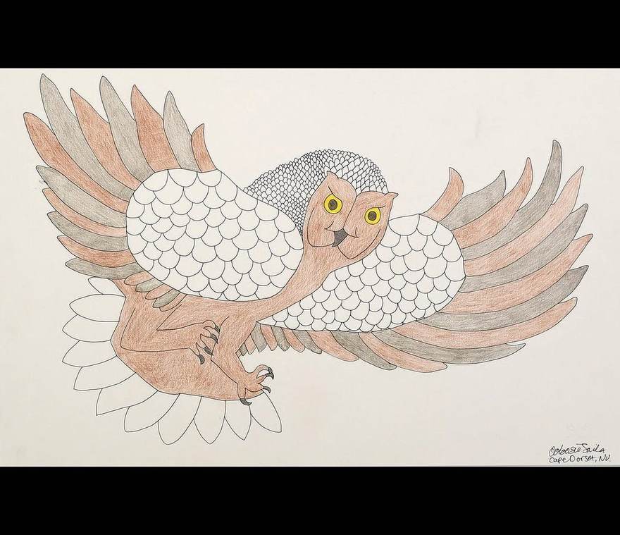 Untitled (Owl) by Ooloosie Saila