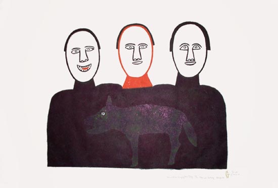 Three Men Enjoy the Dog Three Men Enjoy the Dog