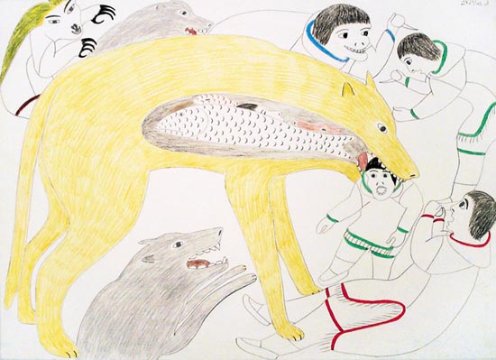 Bear Eating Man